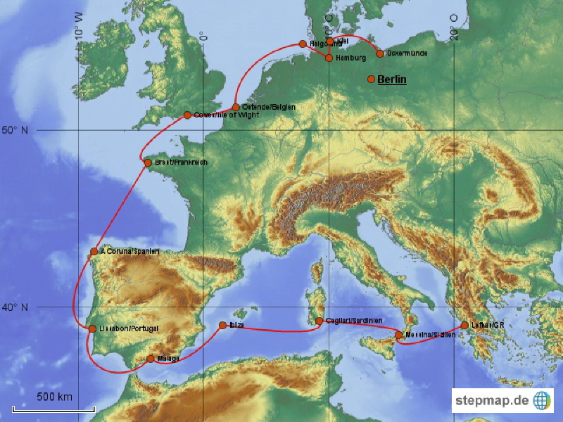 geplante Route